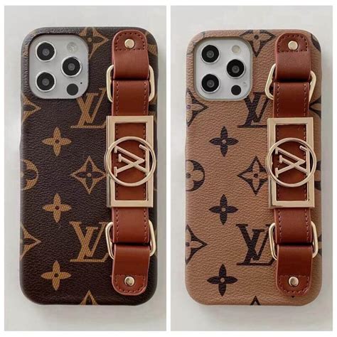 case lv iphone|Lv phone case with strap.